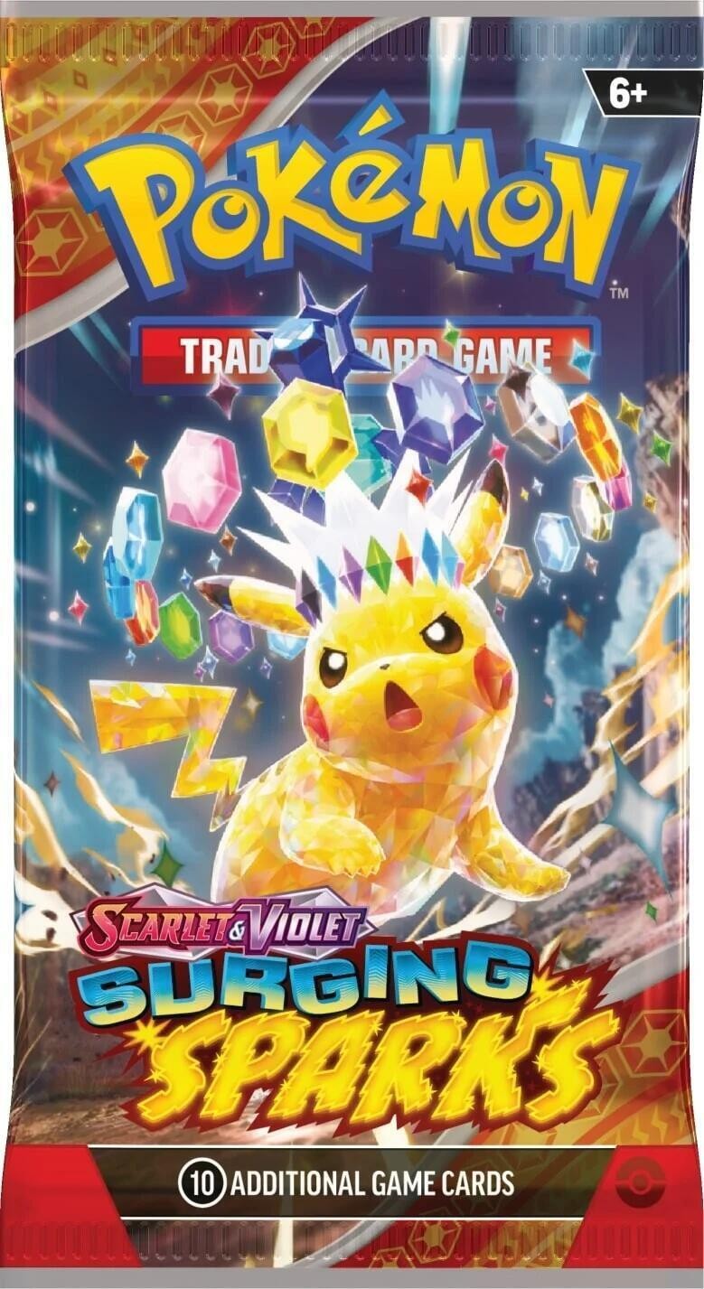SURGING SPARKS BOOSTER PACK (10 CARDS)