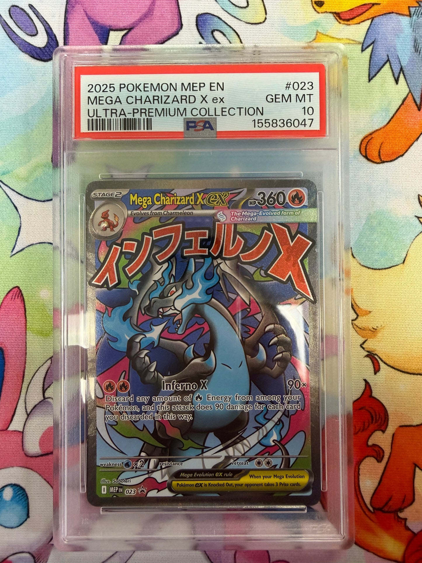 2025 ULTRA PREMIUM COLLECTION PROMO MEGA CHARIZARD X EX #23 PSA 10 PK1242