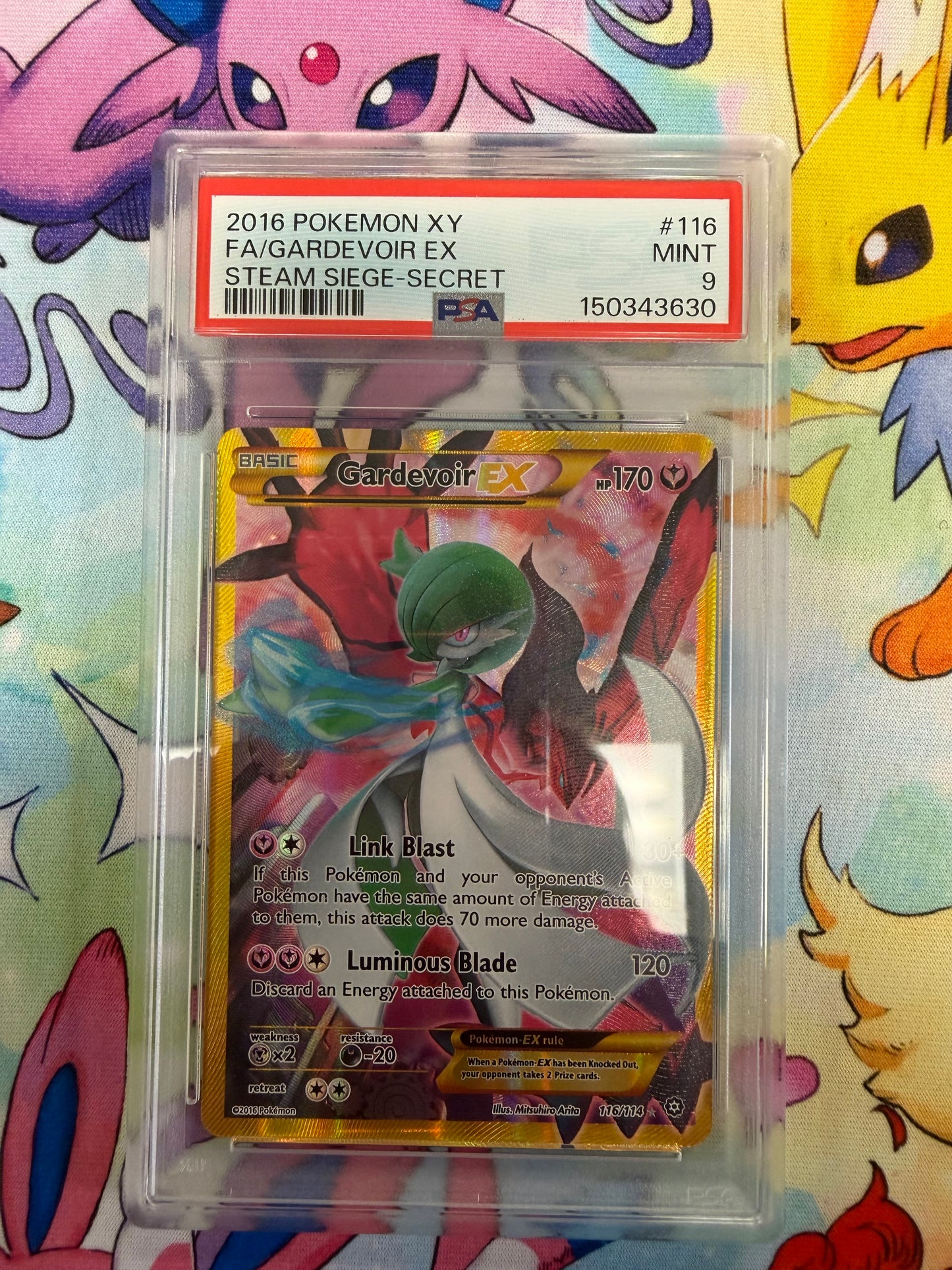 2016 STEAM SIEGE GARDEVOIR EX #116 PSA 9 PK1237