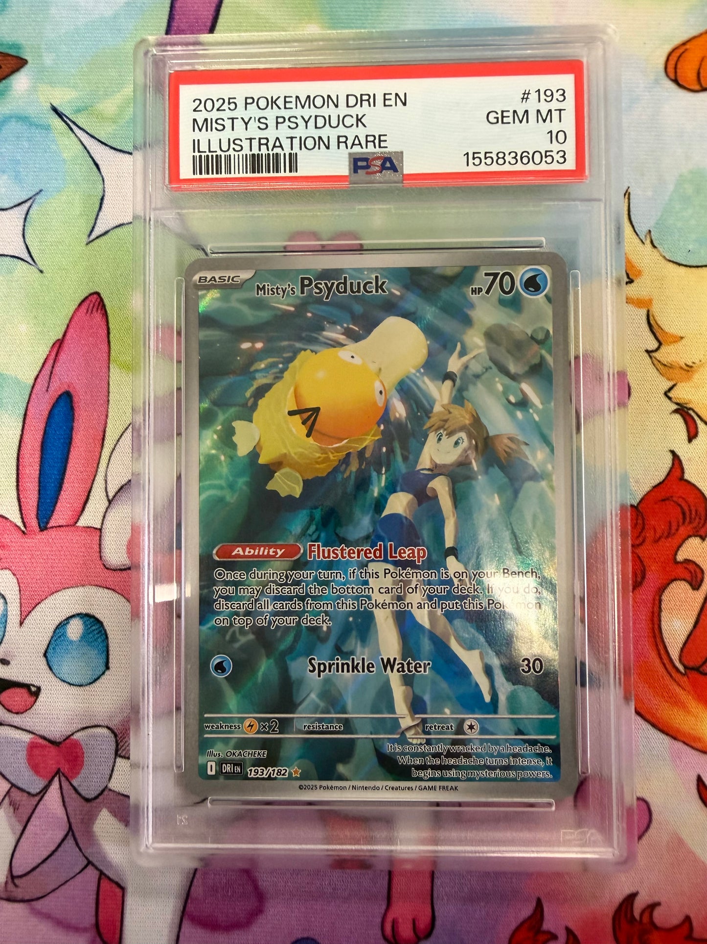 2025 DESTINED RIVALS MISTYS PSYDUCK #193 PSA 10 PK1228