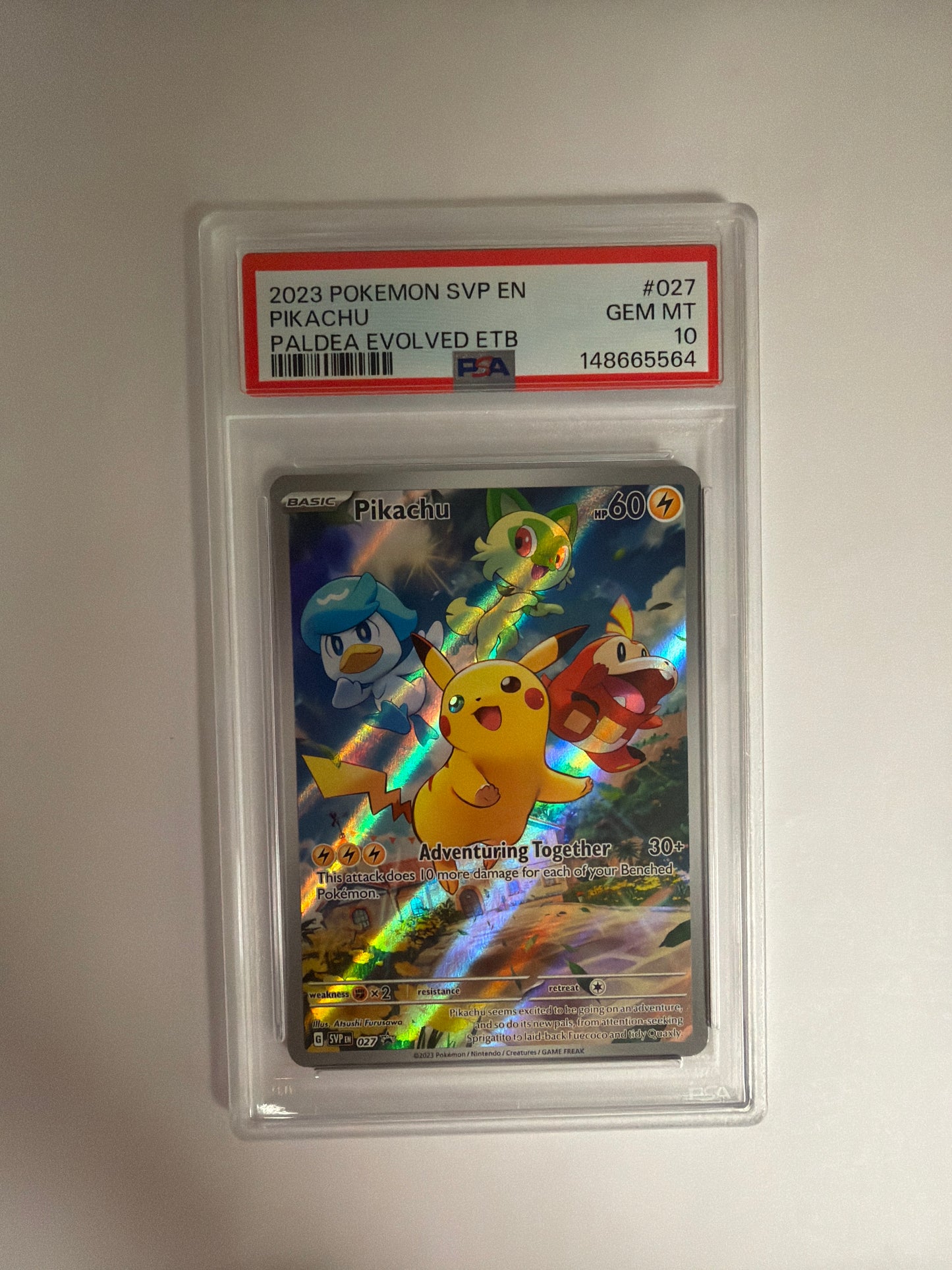 2023 PIKACHU PROMO #27 PSA 10 PK1225