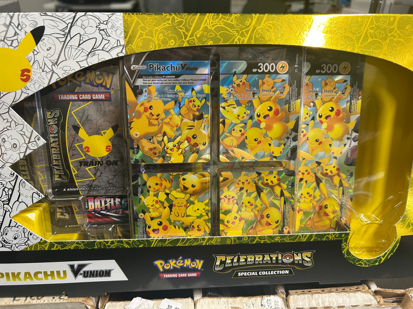 CELEBRATIONS PIKACHU V-UNION SPECIAL COLLECTION BOX