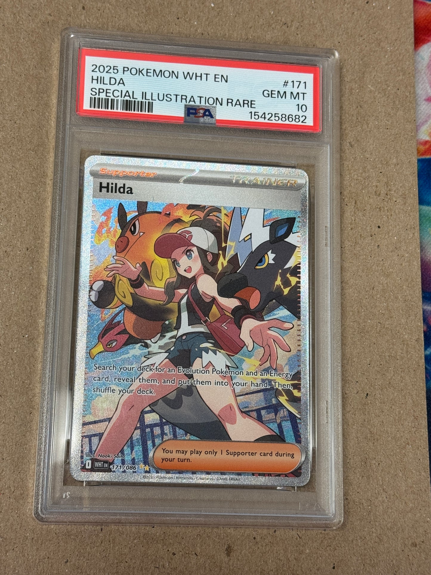 2025 WHITE FLARE HILDA #171 PSA 10 PK1335