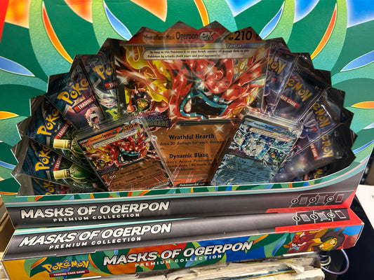 MASKS OF OGERPON PREMIUM COLLECTION.  10 PACKS
