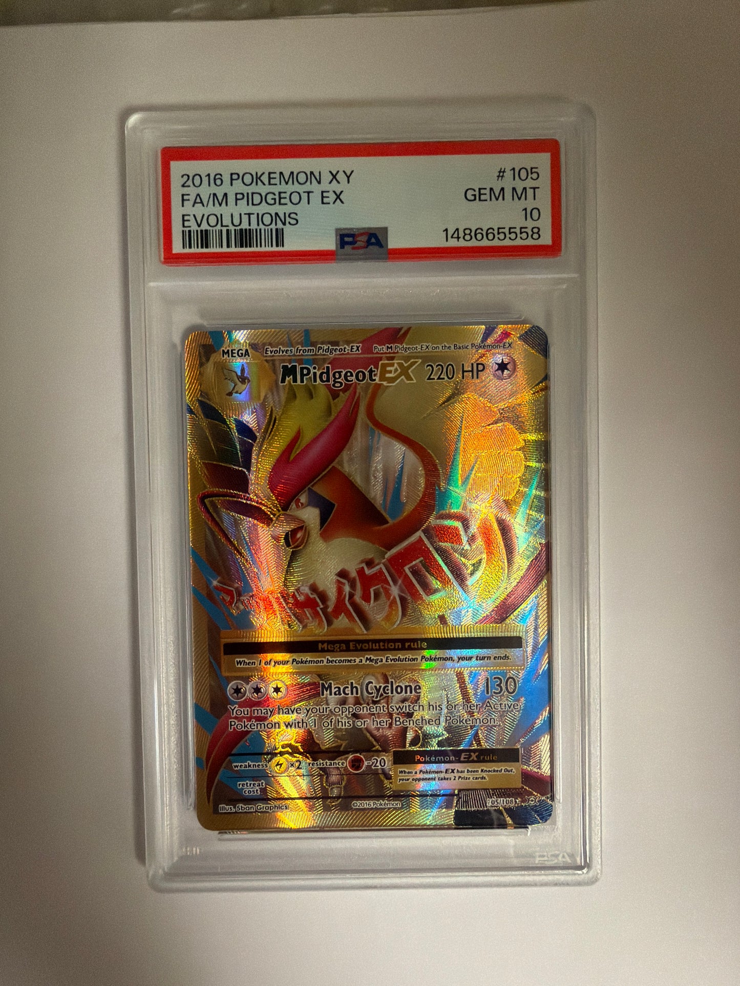 2016 PIDGEOT #105 EVOLUTIONS PSA 10 PK1213
