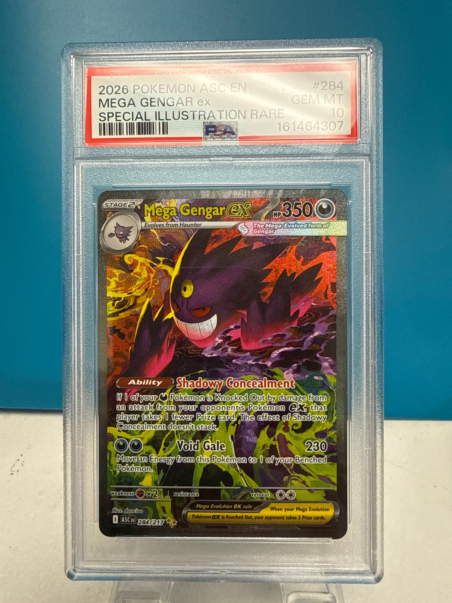 Mega Gengar ex #284/217 *PSA gem mt 10* pk977