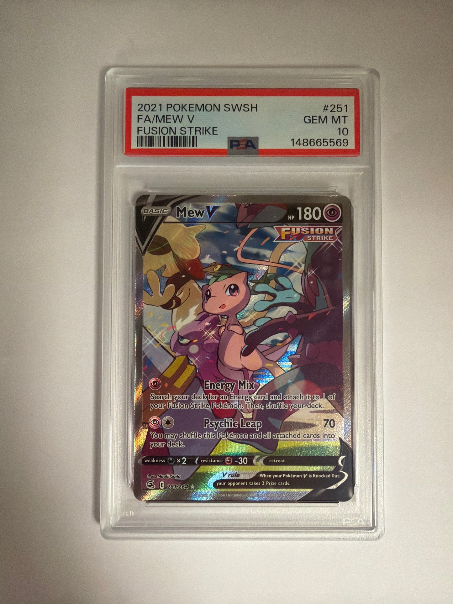 2021 MEW #251 FUSION STRIKE PSA 10 PK1224