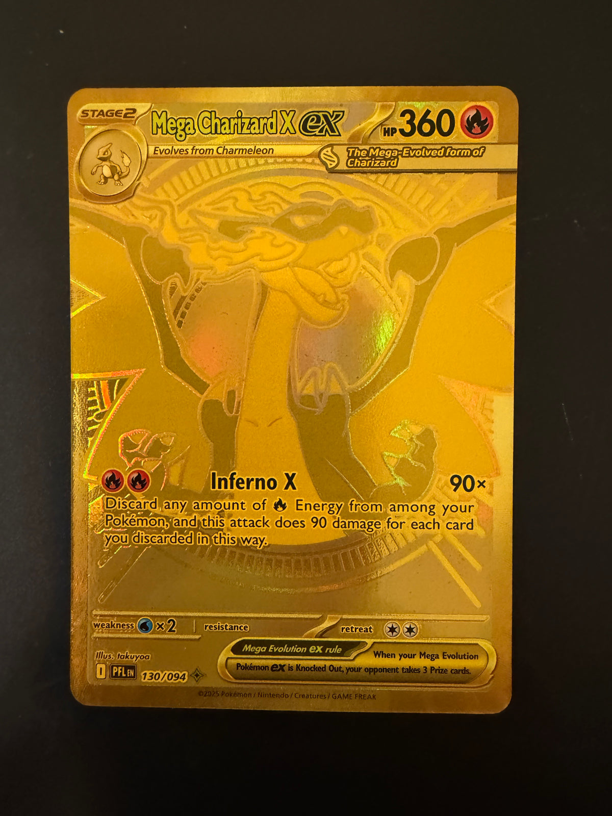 PHANTASMAL FLAMES MEGA CHARIZARD X EX 130/094 PK1375
