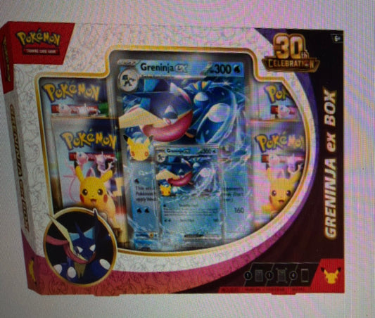 CELEBRATIONS 30TH ANNIVERSARY EX GRENINJA/SYLVEON BOX *LIMIT 2*