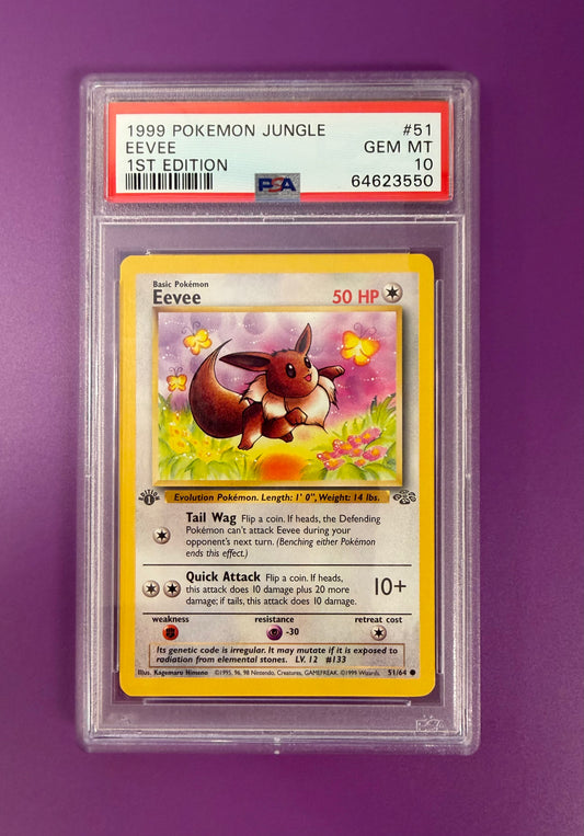 1999 EEVEE JUNGLE #51 PSA 10 PK1286