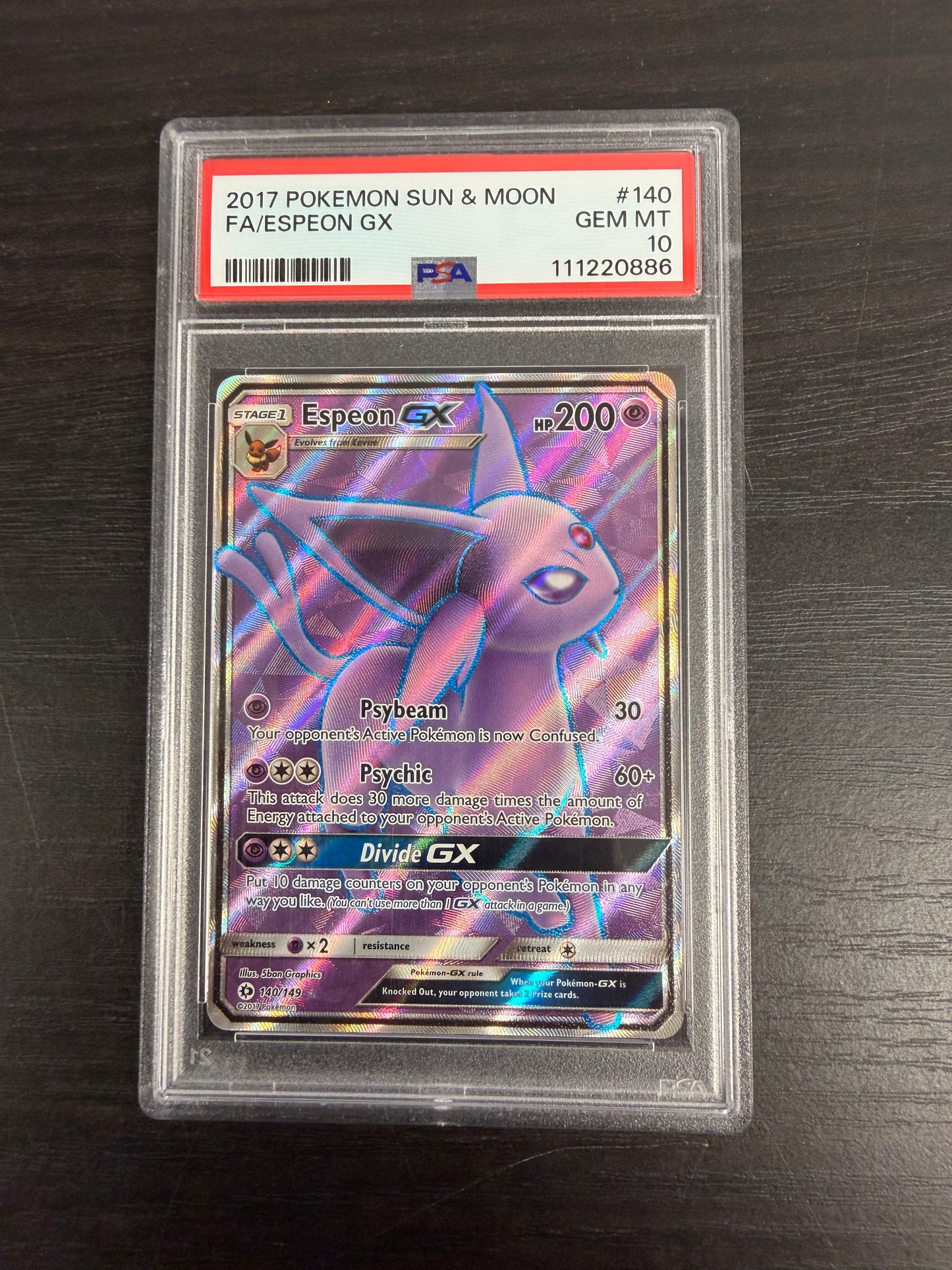 2017 ESPEON 140 SUN & MOON PSA 10 PK978.  SALE