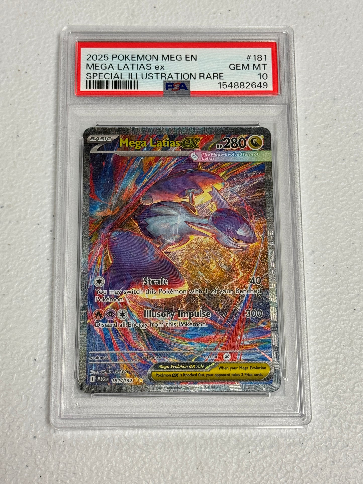 2025 MEGA EVOLATION MEGA LATIAS EX #181  PSA 10  PK1320