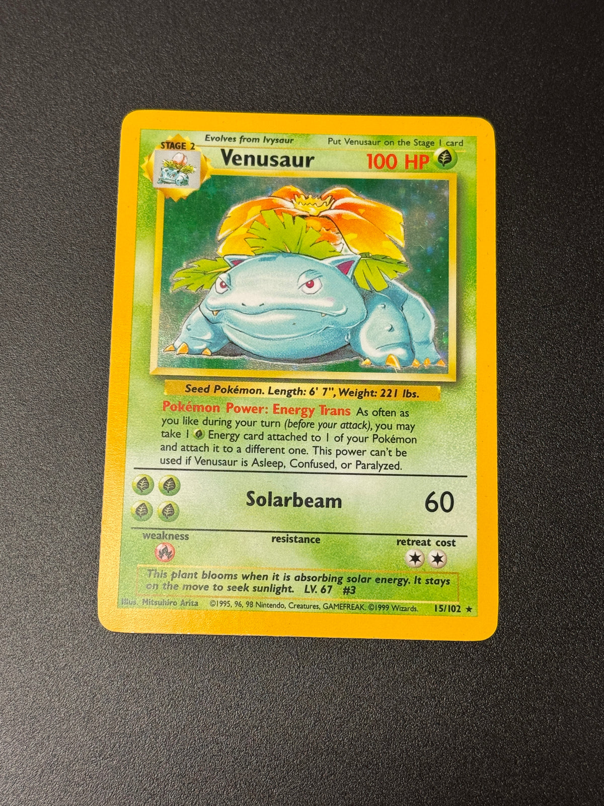 BASE SET VENUSAUR 15/102  LP/MP  PK1496