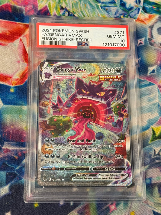 FUSION STRIKE GENGAR VMAX  271/264  PSA 10  PK1717