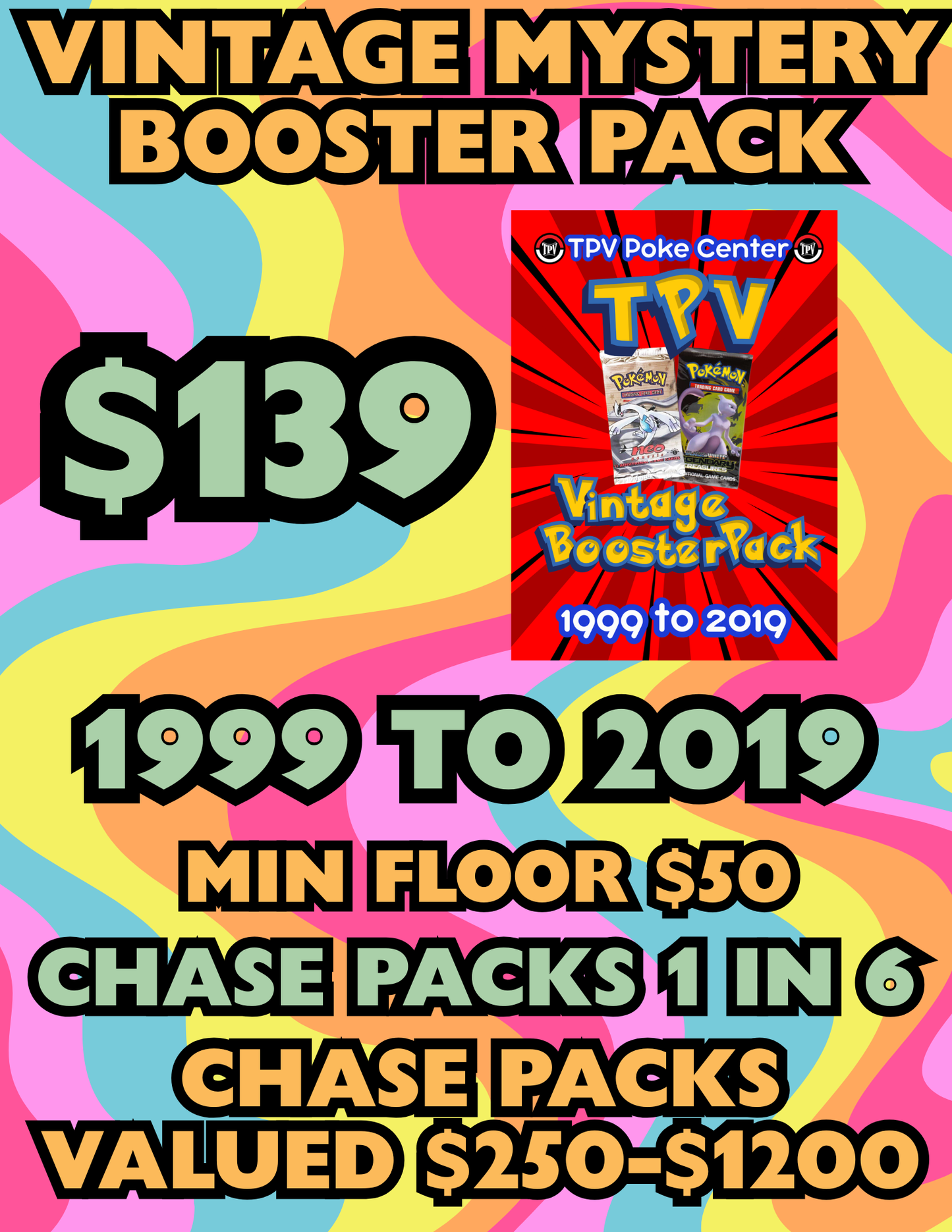 MYSTERY VINTAGE BOOSTER PACK $139 CASE OF 12.